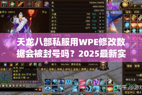 天龙八部私服用WPE修改数据会被封号吗？2025最新实测分析