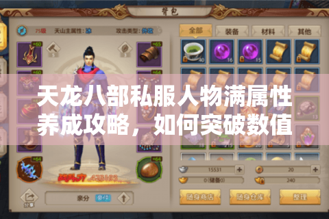 天龙八部私服人物满属性养成攻略，如何突破数值上限打造完美角色？
