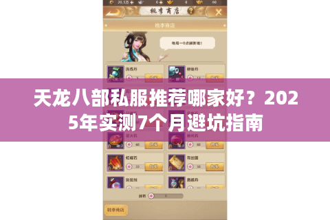 天龙八部私服推荐哪家好？2025年实测7个月避坑指南