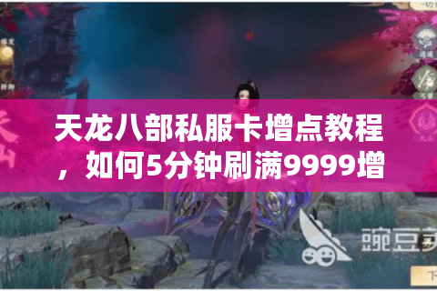 天龙八部私服卡增点教程，如何5分钟刷满9999增点？
