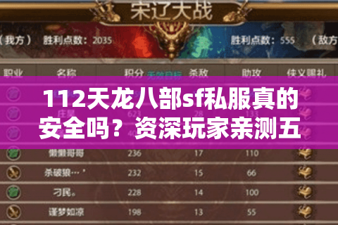 112天龙八部sf私服真的安全吗？资深玩家亲测五大避坑指南