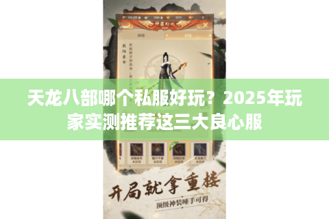 天龙八部哪个私服好玩？2025年玩家实测推荐这三大良心服