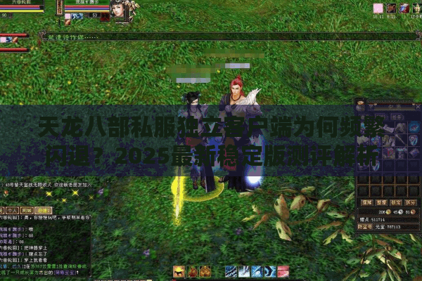 天龙八部私服独立客户端为何频繁闪退？2025最新稳定版测评解析