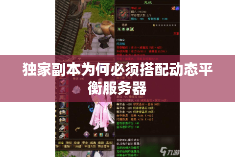独家副本为何必须搭配动态平衡服务器