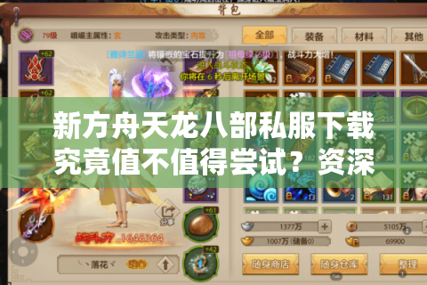 新方舟天龙八部私服下载究竟值不值得尝试？资深玩家深度测评