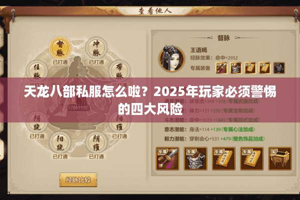 天龙八部私服怎么啦？2025年玩家必须警惕的四大风险