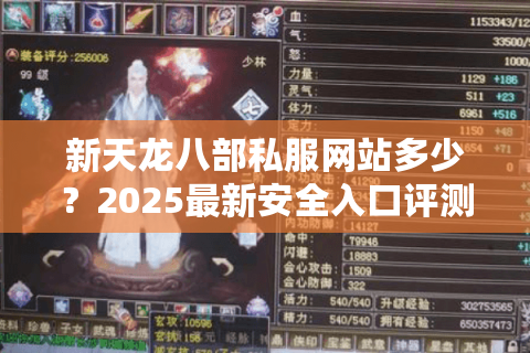 新天龙八部私服网站多少？2025最新安全入口评测