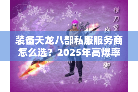 装备天龙八部私服服务商怎么选？2025年高爆率服务器定制攻略