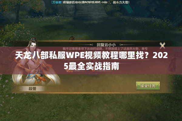 天龙八部私服WPE视频教程哪里找？2025最全实战指南