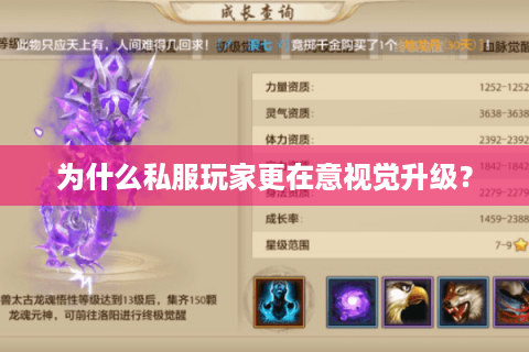 为什么私服玩家更在意视觉升级？