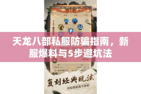 天龙八部私服防骗指南,新服爆料与5步避坑法 天龙八部私服防骗指南,新服爆料与5步避坑法
