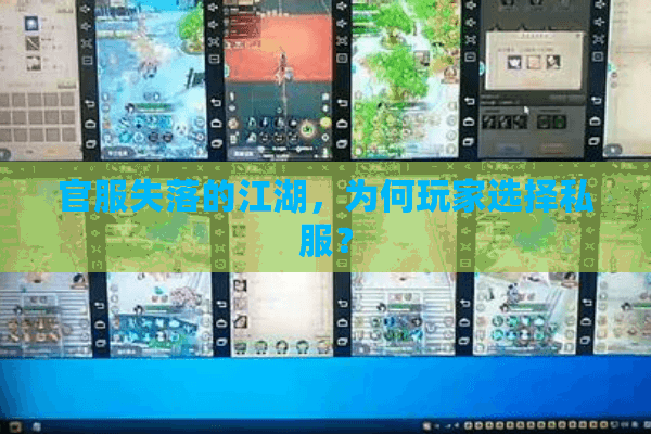 官服失落的江湖，为何玩家选择私服？