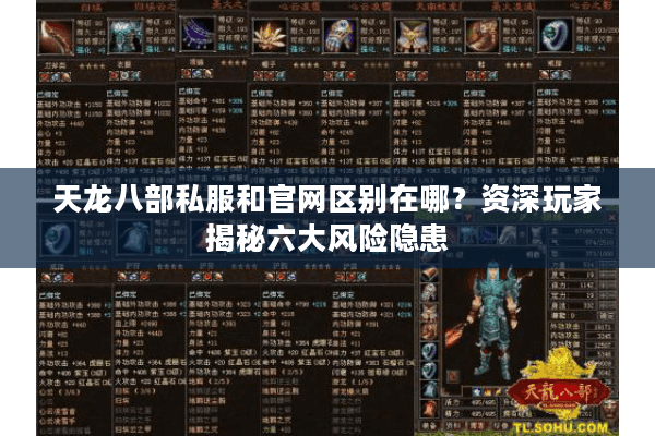 天龙八部私服和官网区别在哪？资深玩家揭秘六大风险隐患