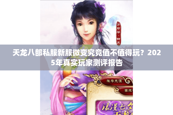 天龙八部私服新服微变究竟值不值得玩？2025年真实玩家测评报告