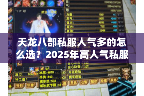 天龙八部私服人气多的怎么选？2025年高人气私服推荐