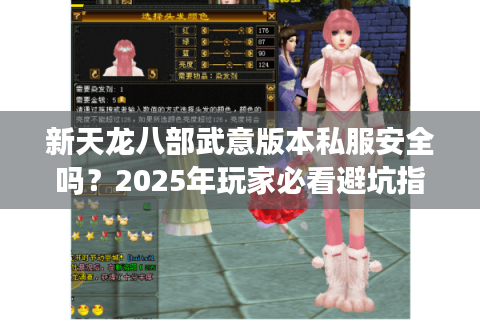 新天龙八部武意版本私服安全吗？2025年玩家必看避坑指南