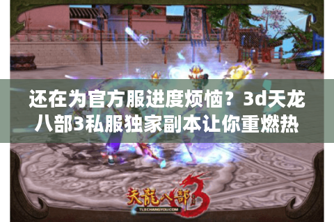 还在为官方服进度烦恼？3d天龙八部3私服独家副本让你重燃热血