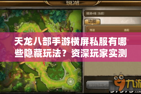 天龙八部手游横屏私服有哪些隐藏玩法？资深玩家实测避坑指南