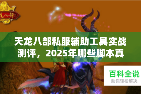 天龙八部私服辅助工具实战测评,2025年哪些脚本真正防封又省时? 天龙八部私服辅助工具实战测评,2025年哪些脚本真正防封又省时?