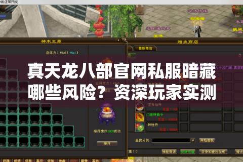 真天龙八部官网私服暗藏哪些风险?资深玩家实测避坑指南 真天龙八部官网私服暗藏哪些风险?资深玩家实测避坑指南