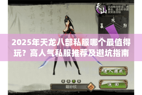 2025年天龙八部私服哪个最值得玩？高人气私服推荐及避坑指南