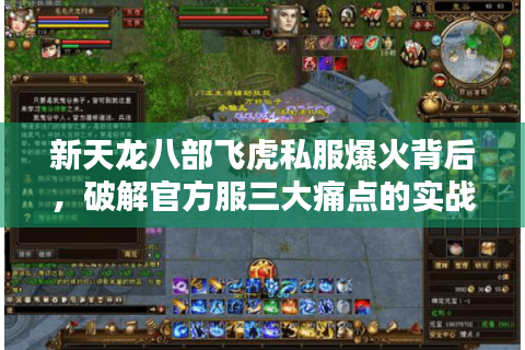 新天龙八部飞虎私服爆火背后，破解官方服三大痛点的实战指南