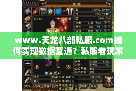 www.天龙八部私服.com如何实现数据互通？私服老玩家的深度解析