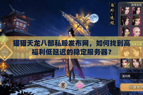 猫猫天龙八部私服发布网，如何找到高福利低延迟的稳定服务器？