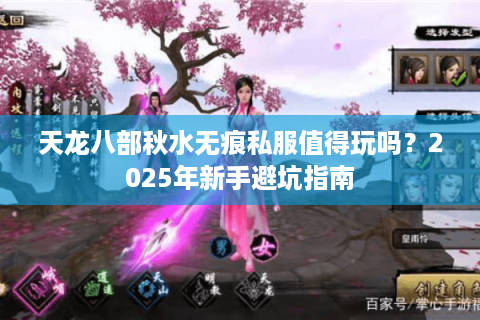 天龙八部秋水无痕私服值得玩吗？2025年新手避坑指南