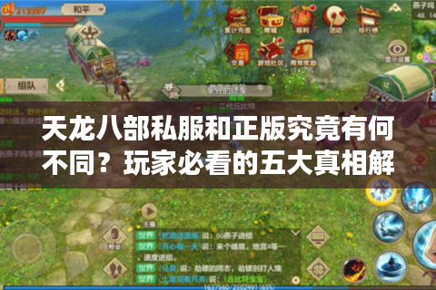 天龙八部私服和正版究竟有何不同？玩家必看的五大真相解析