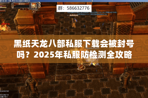 黑纸天龙八部私服下载会被封号吗？2025年私服防检测全攻略