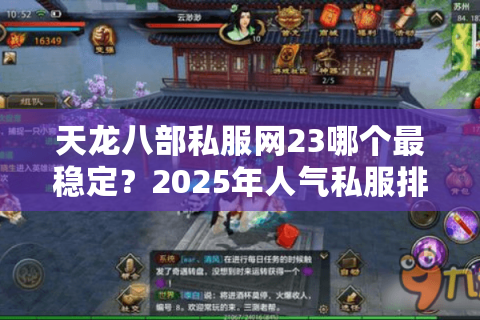 天龙八部私服网23哪个最稳定？2025年人气私服排行榜揭秘
