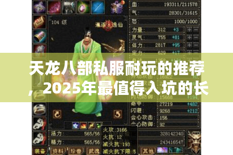 天龙八部私服耐玩的推荐，2025年最值得入坑的长期稳定服有哪些？