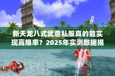 新天龙八式武意私服真的能实现高爆率？2025年实测数据揭秘