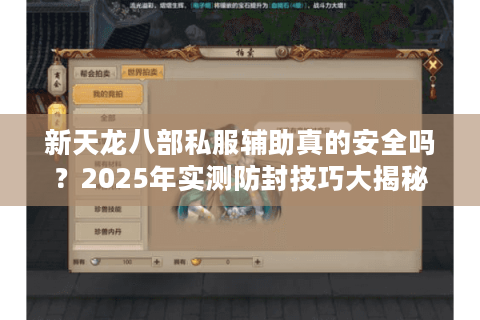 新天龙八部私服辅助真的安全吗？2025年实测防封技巧大揭秘