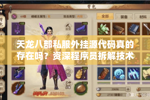 天龙八部私服外挂源代码真的存在吗？资深程序员拆解技术黑幕