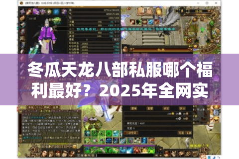 冬瓜天龙八部私服哪个福利最好？2025年全网实测排行榜