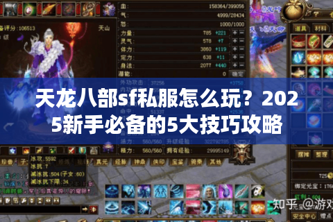 天龙八部sf私服怎么玩？2025新手必备的5大技巧攻略