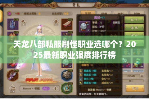 天龙八部私服刷怪职业选哪个？2025最新职业强度排行榜
