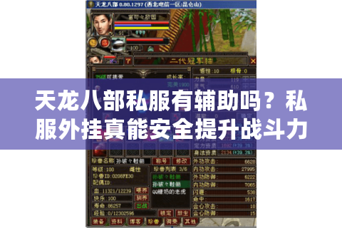 天龙八部私服有辅助吗？私服外挂真能安全提升战斗力？