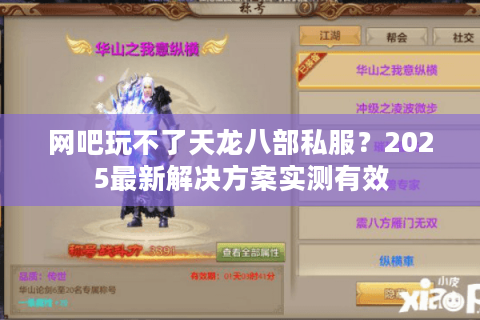 网吧玩不了天龙八部私服？2025最新解决方案实测有效