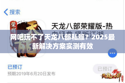 网吧玩不了天龙八部私服？2025最新解决方案实测有效