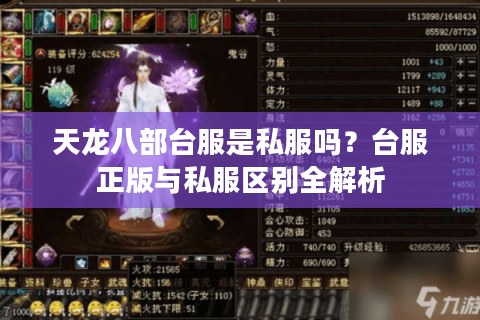 天龙八部台服是私服吗？台服正版与私服区别全解析