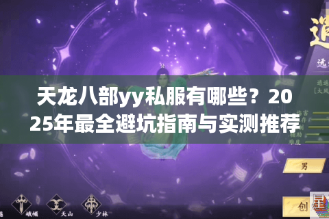 天龙八部yy私服有哪些？2025年最全避坑指南与实测推荐