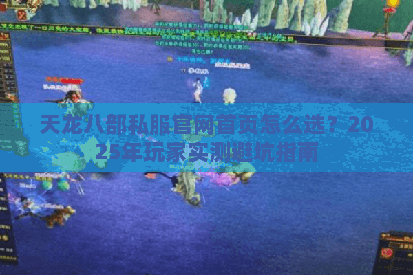 天龙八部私服官网首页怎么选？2025年玩家实测避坑指南