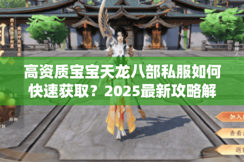 高资质宝宝天龙八部私服如何快速获取？2025最新攻略解析