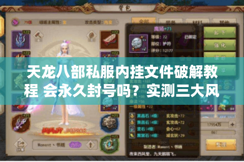 天龙八部私服内挂文件破解教程 会永久封号吗？实测三大风险预警