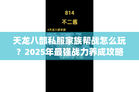 天龙八部私服家族帮战怎么玩？2025年最强战力养成攻略