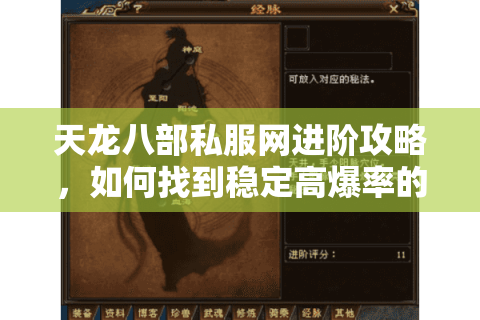 天龙八部私服网进阶攻略，如何找到稳定高爆率的独家版本？