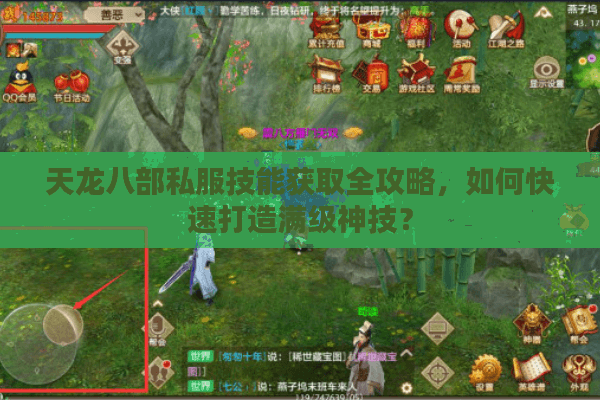 天龙八部私服技能获取全攻略，如何快速打造满级神技？